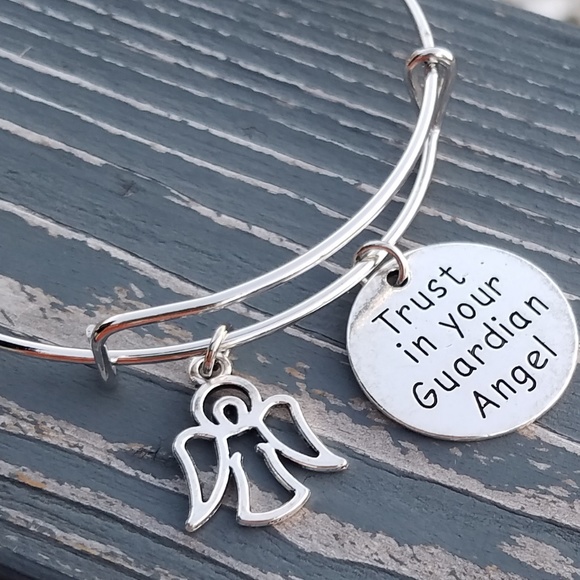 Guardian Angel charm bracelet, angel bracelet - Picture 3 of 4